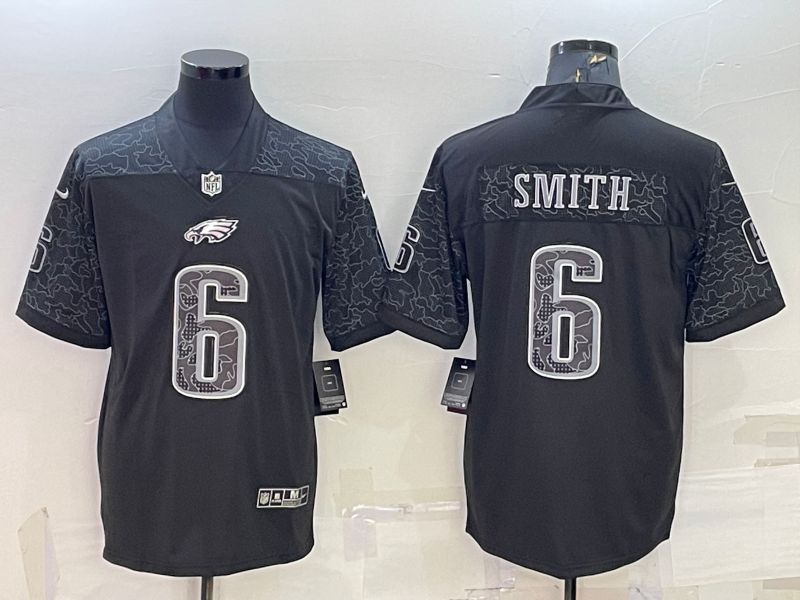 Men Philadelphia Eagles #6 Smith Black Reflector 2022 Nike Limited NFL Jersey->women nfl jersey->Women Jersey